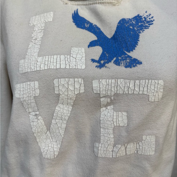 American Eagle Y2K 2000s “LOVE” Hoodie - Picture 3 of 7